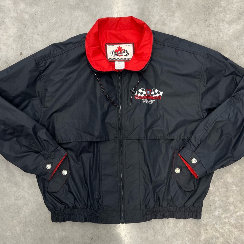 Vintage 90s Choko Design GM Goodwrench Racing Jacket – Black/Red XXXL